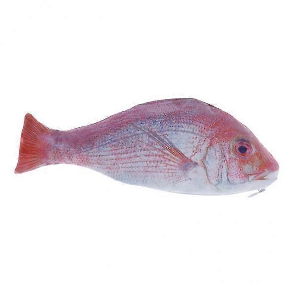 2X süße Fisch Stifte Make-up Tasche Aufbewahrungskoffer Reißverschluss Beutel Roter Fisch 23,5x7,5cm