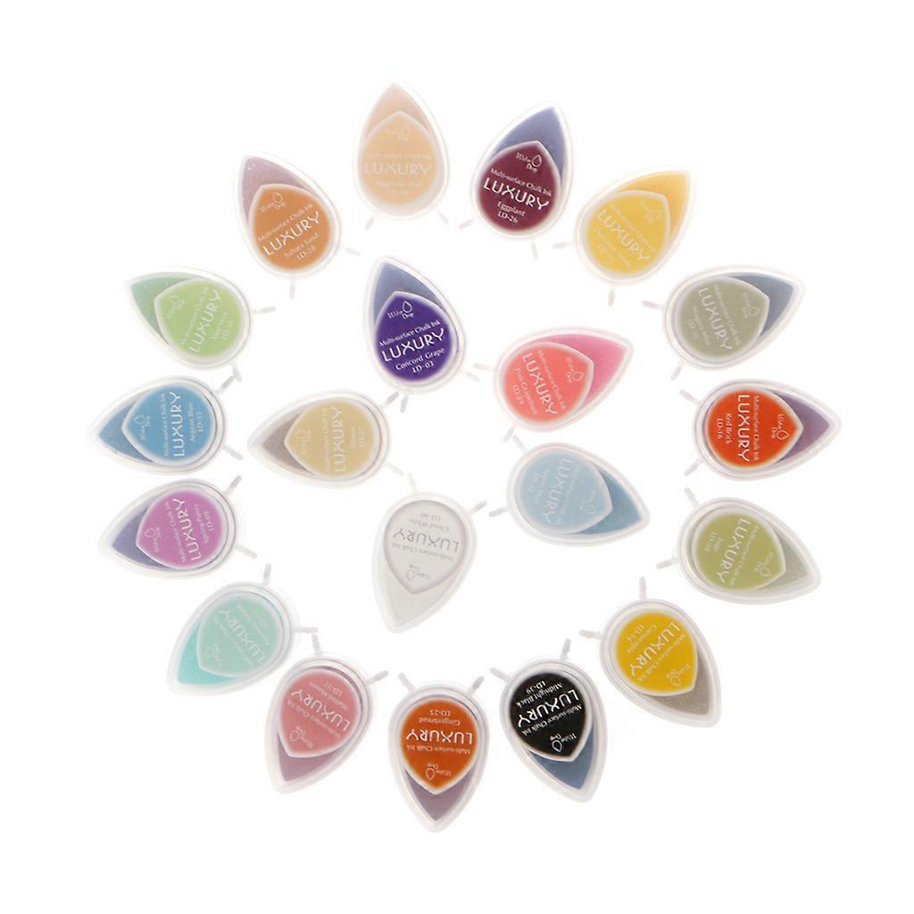 Dew Drop Ink Pad Pigment Oil Based Multi Color DIY Stamps Paper Craft Fabric New