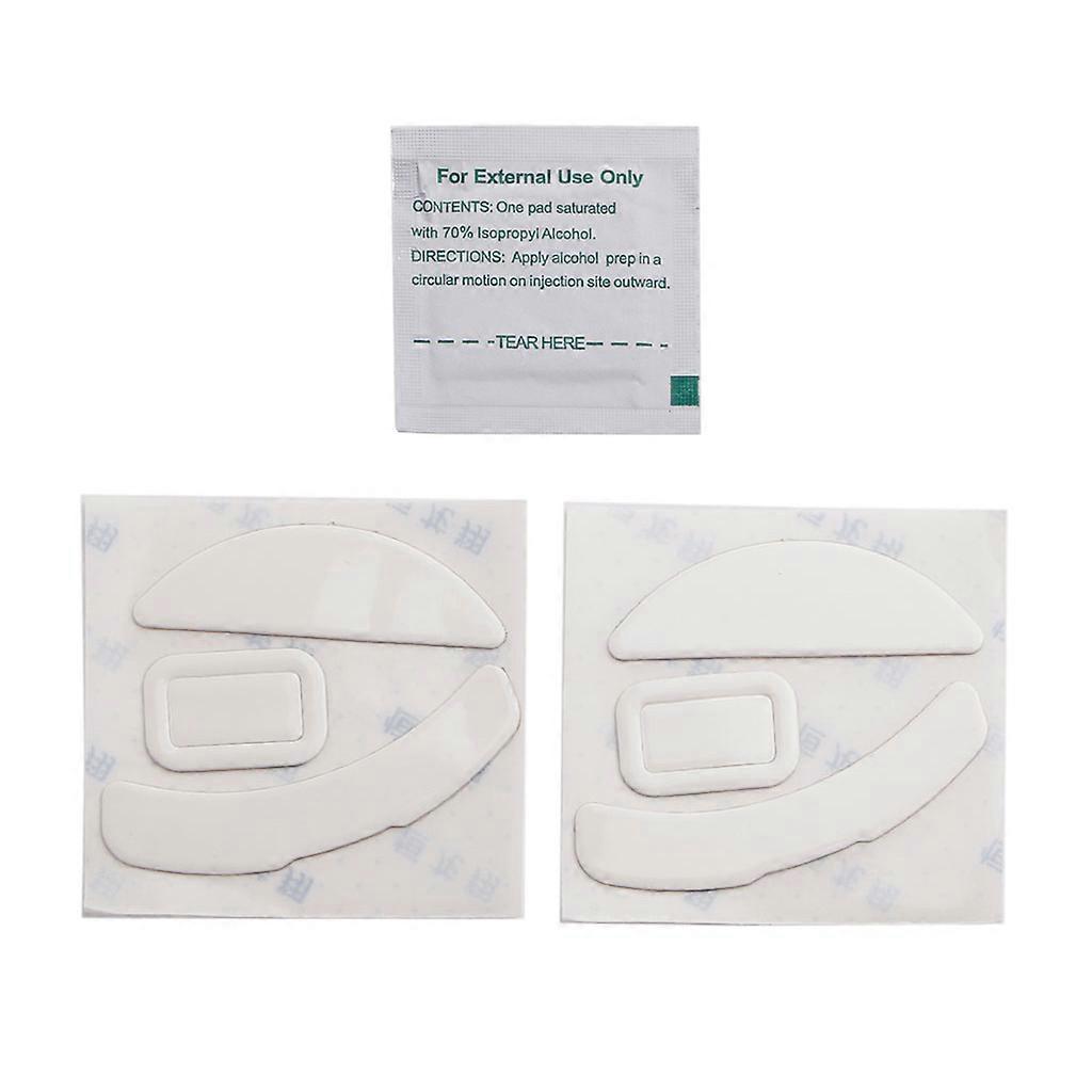 2 Packs Gaming Mouse Skates Mouse Feet Pads For  DeathAdder V2 White Mouse Glides Curve Edge Multicolor