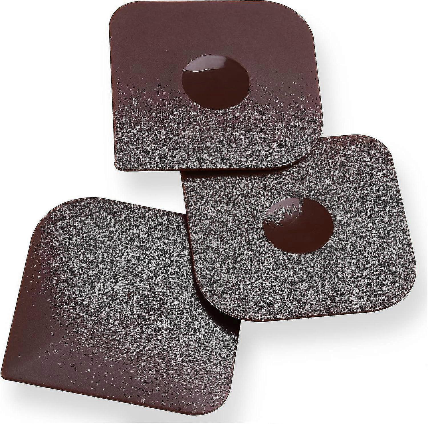 3-Pack Iron Pan Scraper Set for Cleaning Grease - Kitchen Scrubber Tool (Brown)