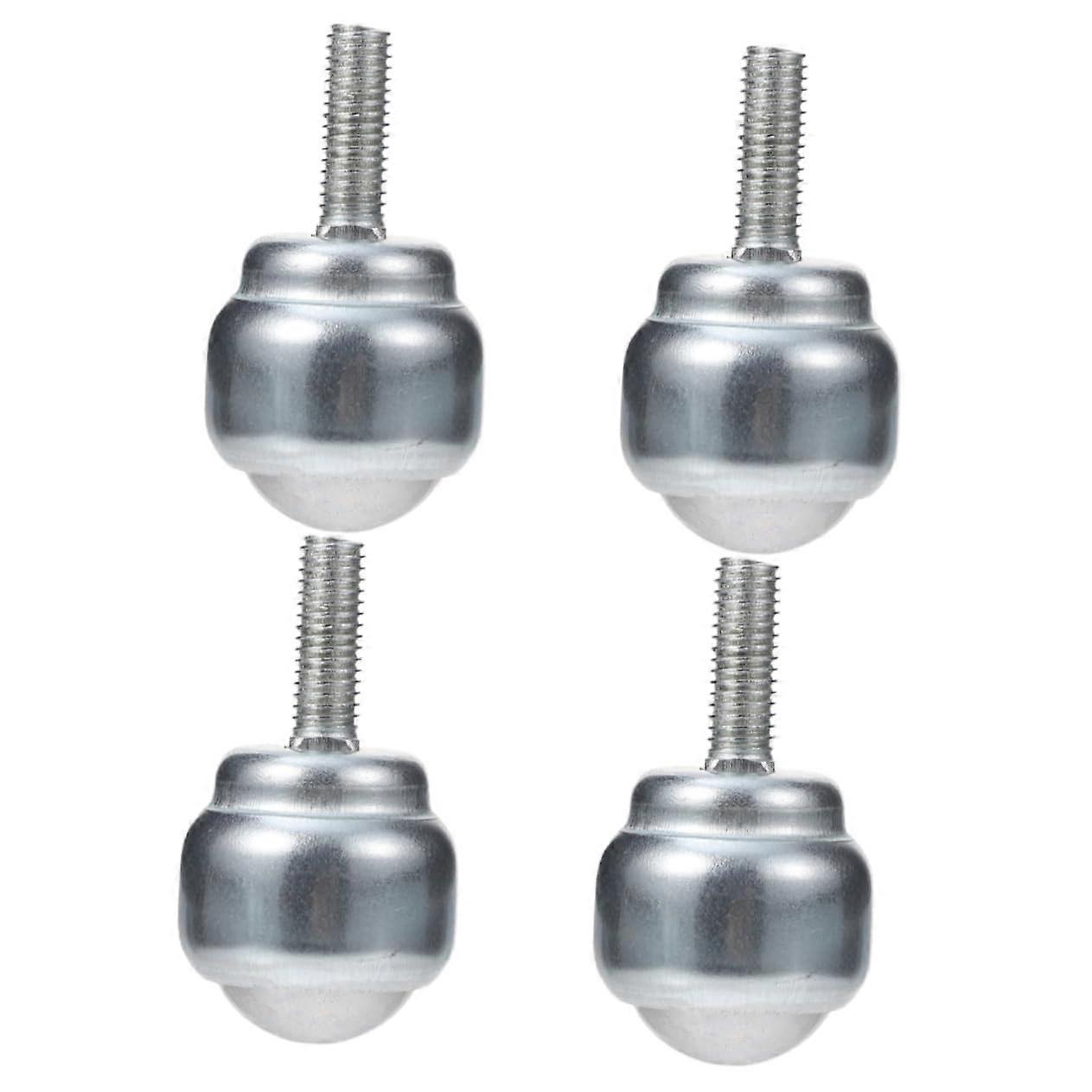 4 Pieces Threaded Stem Caster Wheels for Workbenches Heavy-Duty Durable Ball Casters High Load Capacity Small Equipment