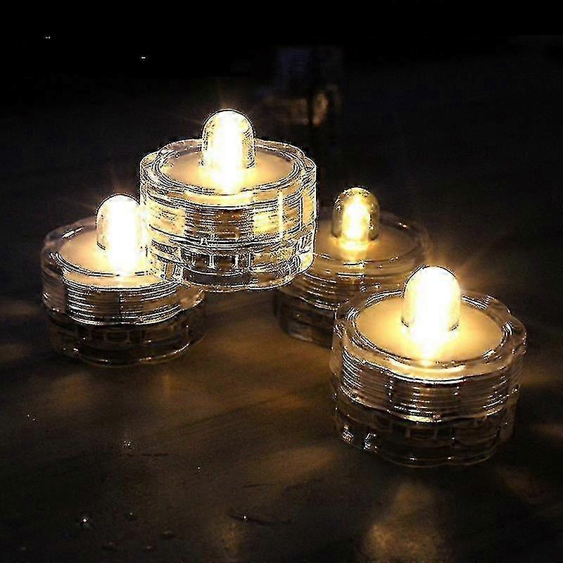 12pcs Submersible Flameless LED Lights for Tea Party Decor