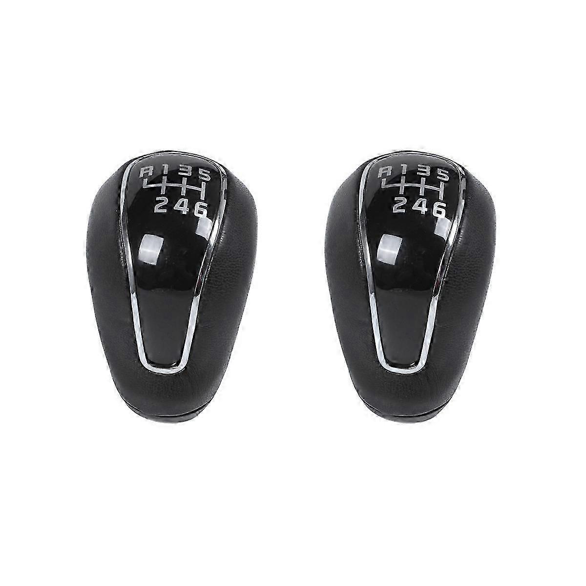 2PCS 6 Speed Car Manual Gear Shift Knob Lever Shifter Knob for K2 K4 for IX25 Creta