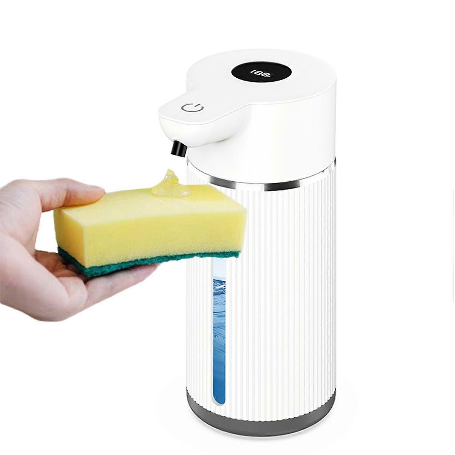 Automatic Sensor Soap Dispenser 420Ml USB Rechargeable Inductive Bubble Generation 4-Level Adjustable Foam Volume Electric Soap Dispenser