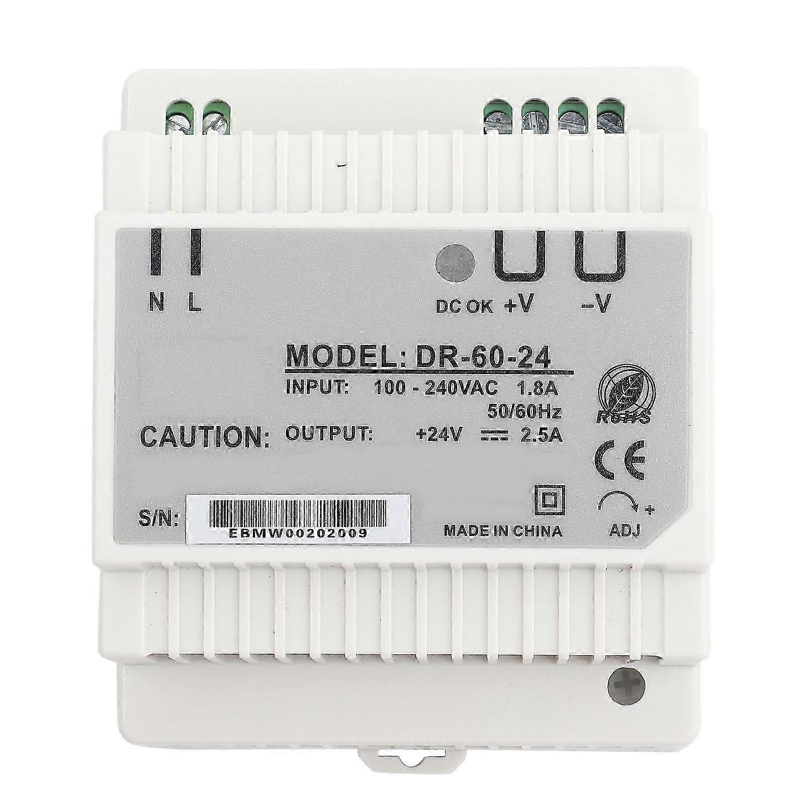 2025 DR‑60‑24 60W Single Output 24V Din Rail Power Supply AC/DC Switching Power Supply