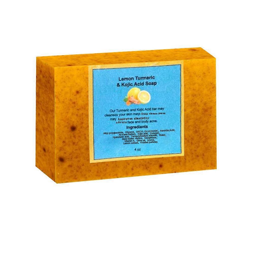 100g(A)$Turmeric soap lemon soap kojic acid soap ginger handmade cold soap bath face soap