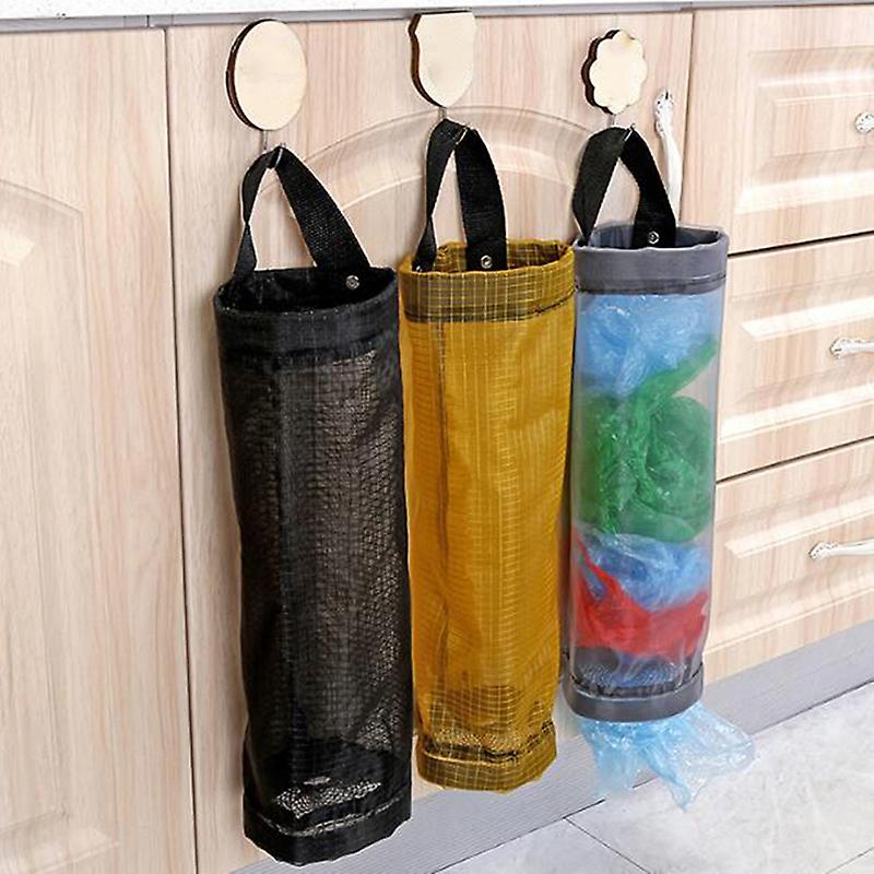 Grocery Bags Holder Wall Mount Storage Dispenser Plastic Kitchen Organizer