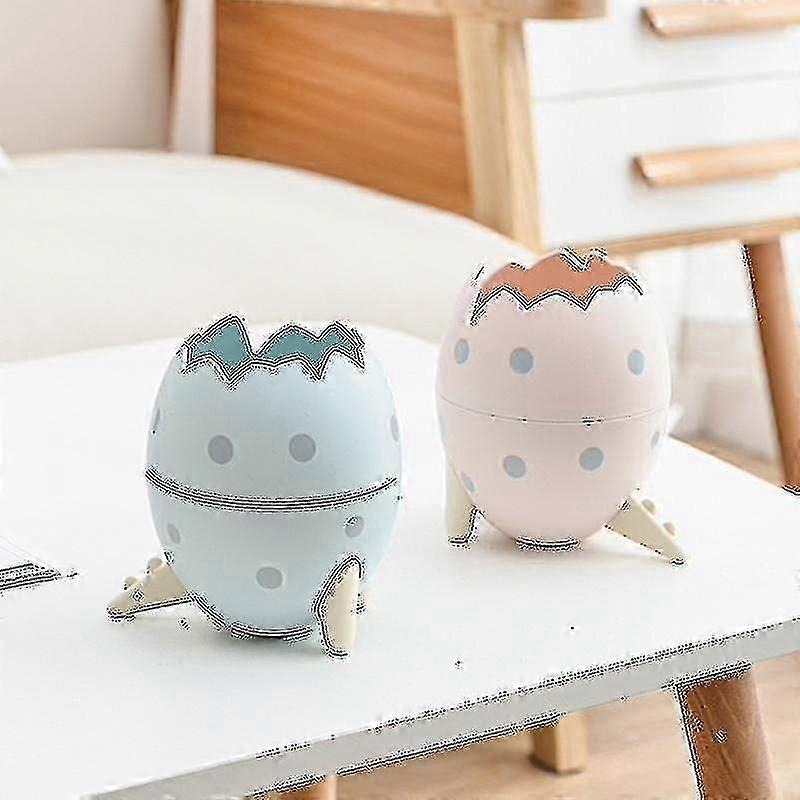 Trash Can Dinosaur Egg Desktop Storage Bucket Clamshell Large Capacity - Snngv