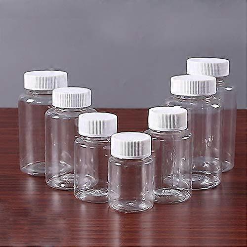 XBAOFU 10pcs 20ml Plastic Empty Seals Bottles Pill Container