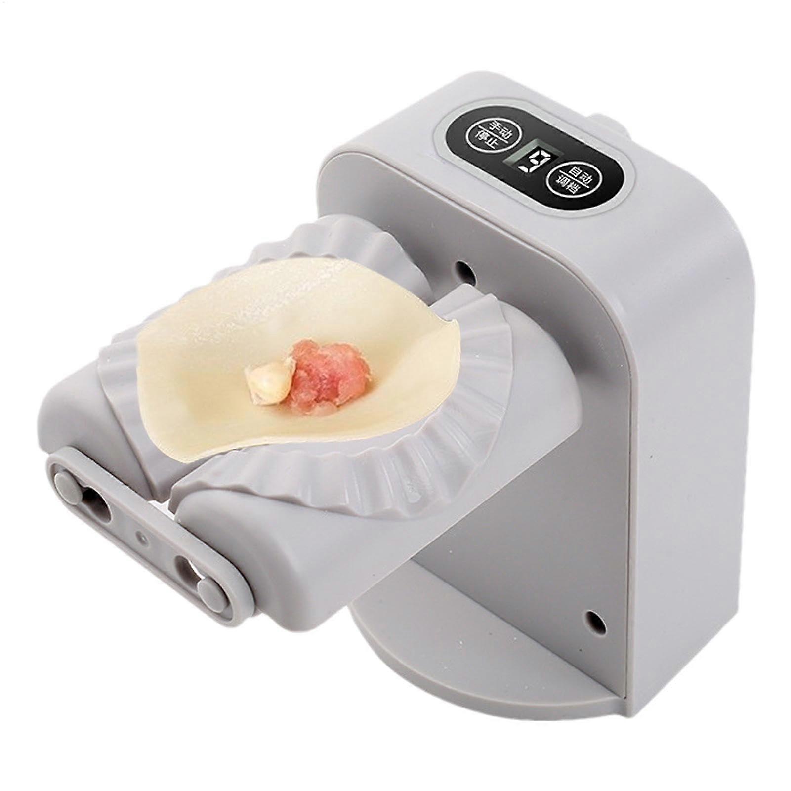 Compact Automatic Dumplings Makers for Kitchens, 5.51 x 5.12 x 4.13 Inches White