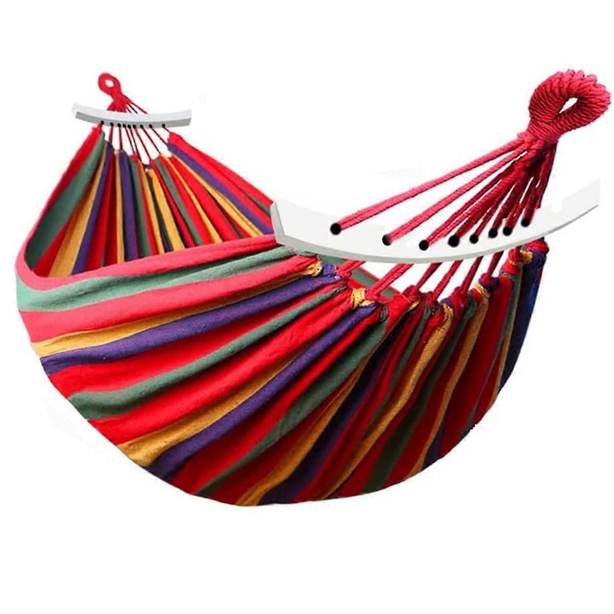 Hammock for 2 People, Double Hammock with Balance Beam, 260x150 cm, 300 kg Capacity