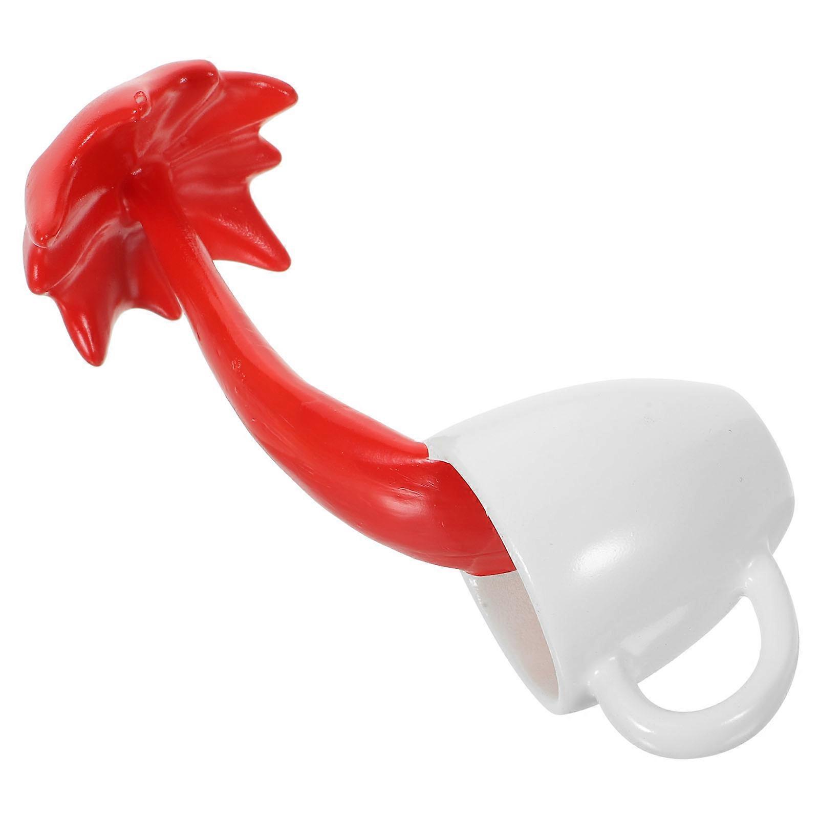 Floating Coffee Mug Statue Modern Simple Design Dormitory Ornament 15X8X5.5CM 1Pack