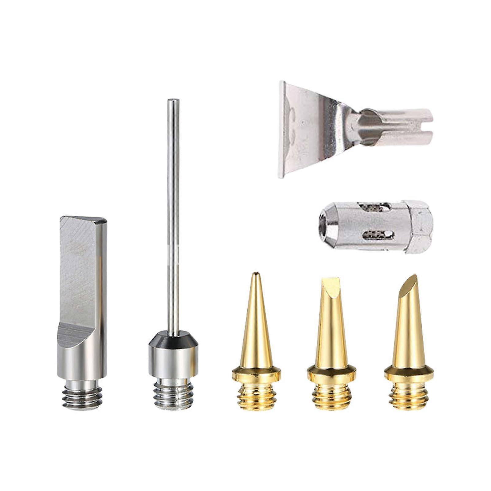 7 Part Set Butane Gas Soldering Iron Tips For The Repair Of Electronic Devices And Various Tasks High Heat Resistance Ref: 7138