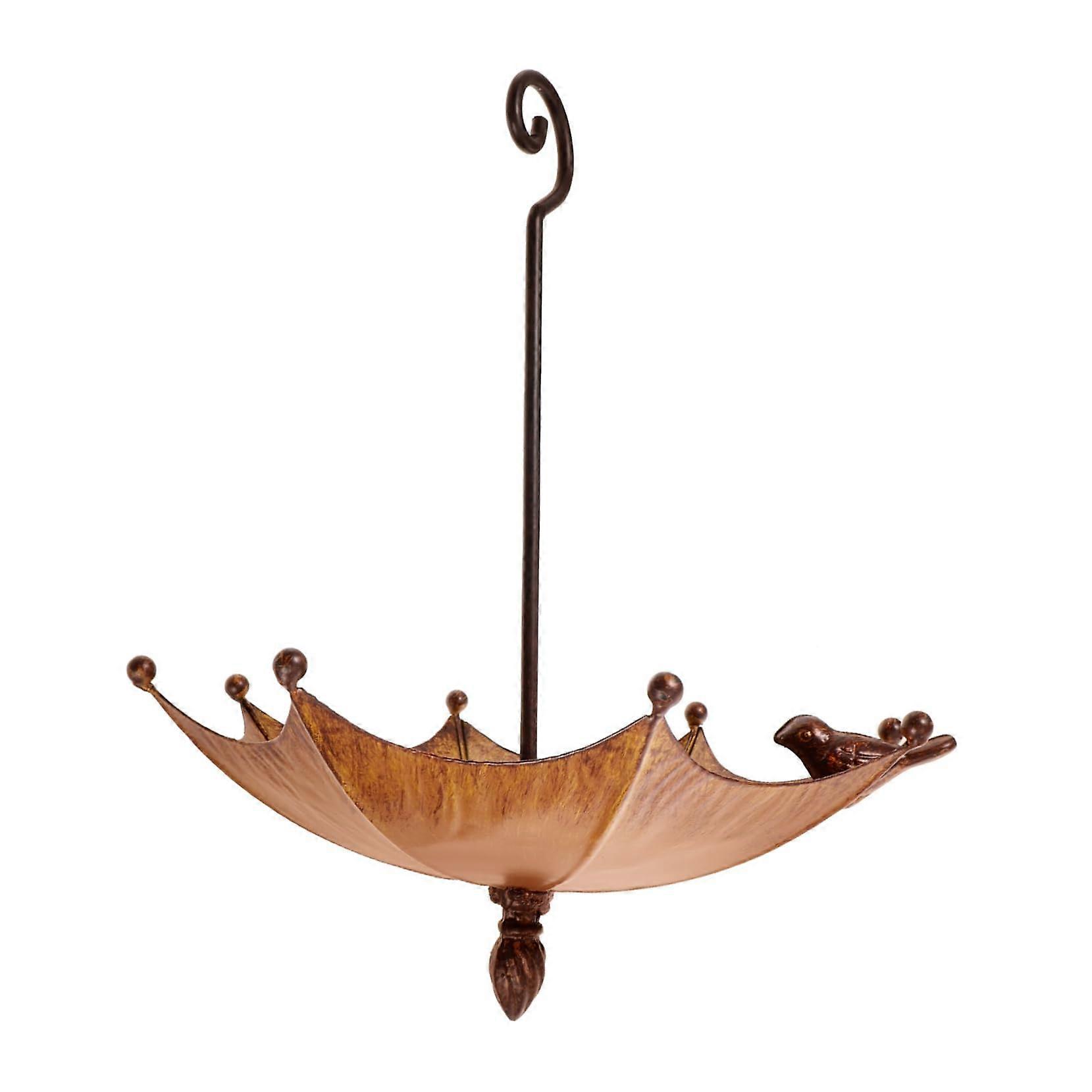 Parrot Feeding Station Decorative Metal Bird Feeder Window Design Easy Care and Attractive Garden Accessory