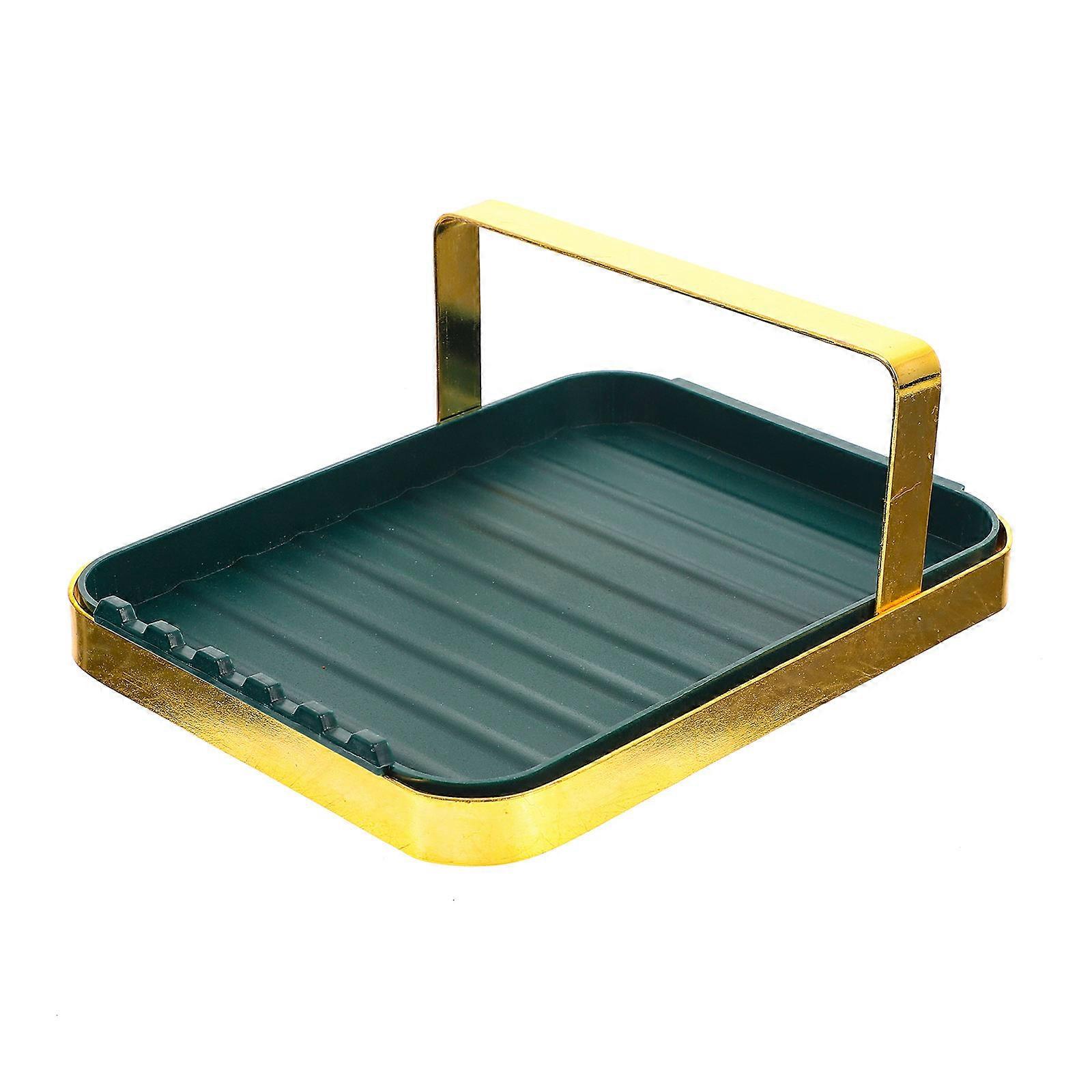 Saucepan Lid Holder Multi-Function Countertop Pan Cover Rack Golden Cooking 1Pack