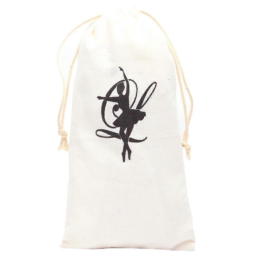Drawstring Storage Bag for Dance Shoes, Portable Ballet Organizer, Canvas Pouch for Dancers, Easy to Clean