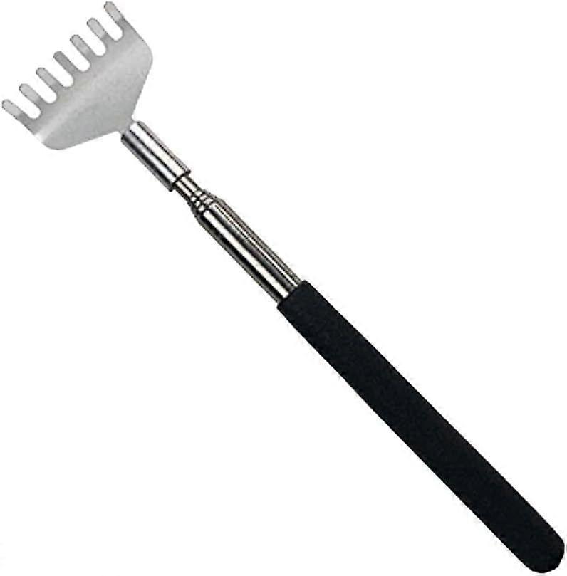 Back Scratcher - Extendable from 20 cm to 68 cm - High quality stainless steel scratching bar - Back of hand scratching bar - Anti-itch back scratcher
