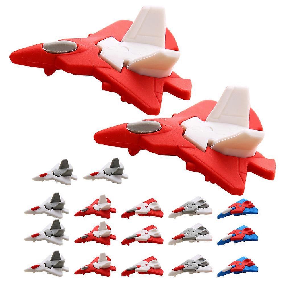 48pcs Cartoon Airplane Erasers Adorable Mini Erasers for Classroom Supplies, Fun Decor & Mixed Color Rewards