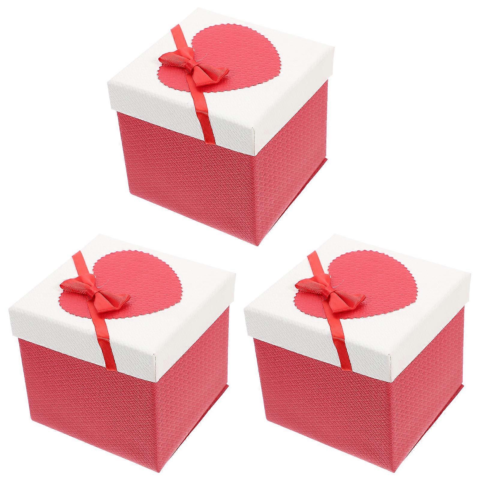 Favor Boxes Container For Baby Shower Guests Storing Perfume Recycled Cardboard 3Pcs