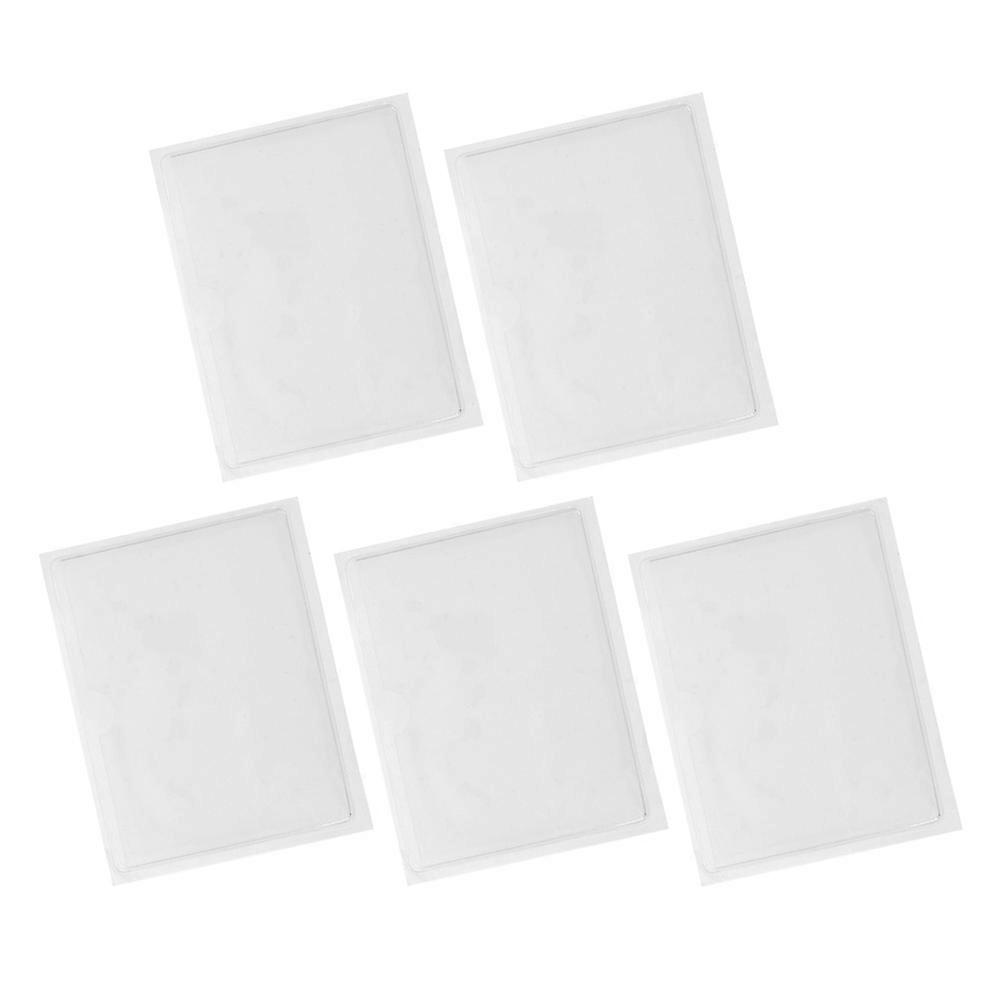 5pcs Self Adhesive Card Pockets for Shop Label Holders, Permit Holders for Car Windscreen, Easy Insert & Removal for Badges & Tickets
