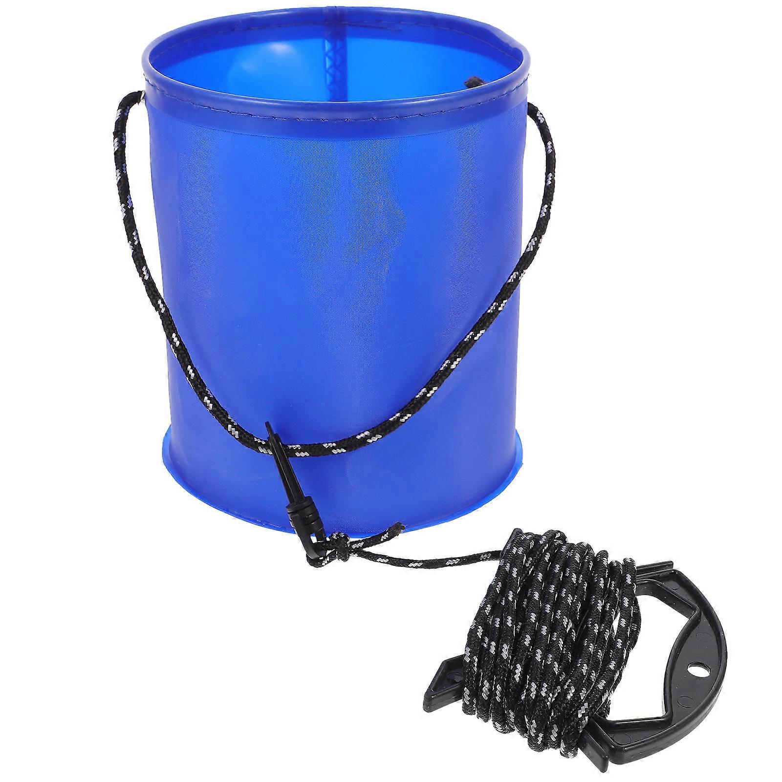 Water Storage Container EVA Material Foldable Fishing Bucket Portable For Camping 19.00X17.00X17.00CM 1Set