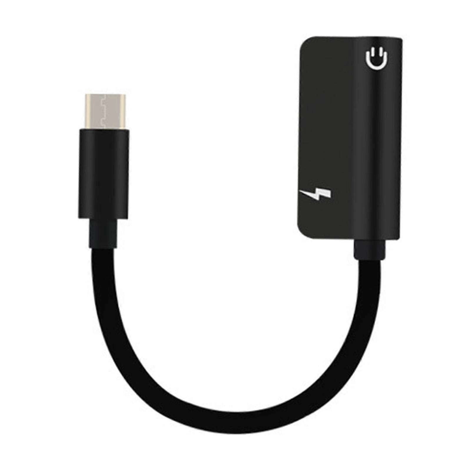 Two Function Type C to 3.5mm Converters Supports Sound Output and Quick Charge  Red