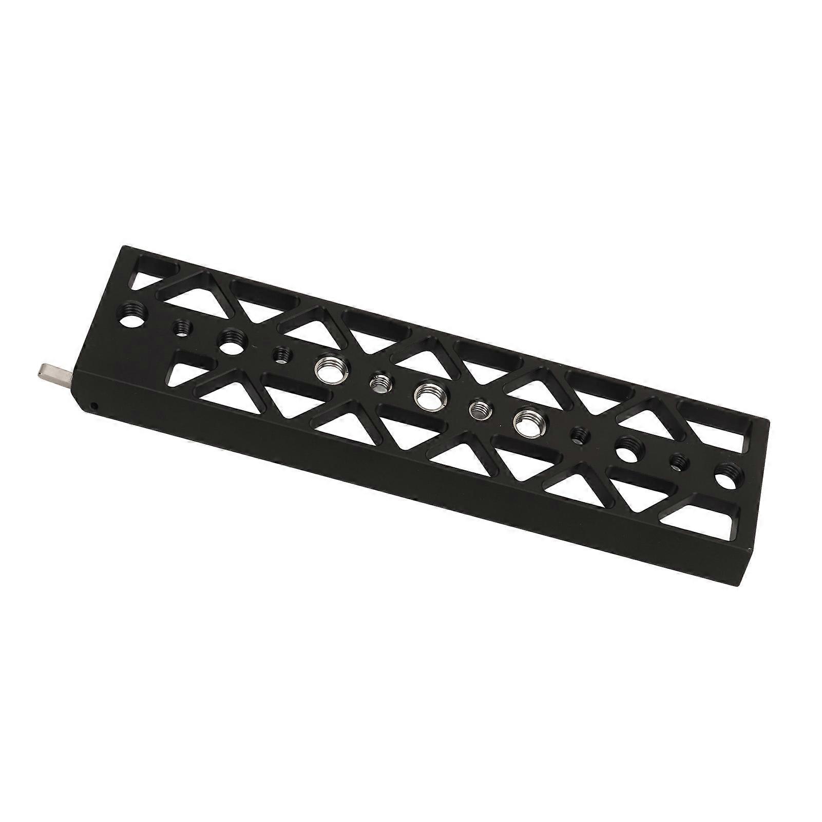 8 Inch Tripod Dovetail Plate Arca 1/4 3/8 Threaded Holes Aluminum Quick Release Dovetail Baseplate for ARRI Camera Cage for BMPCC4K6K A7S3JTZ