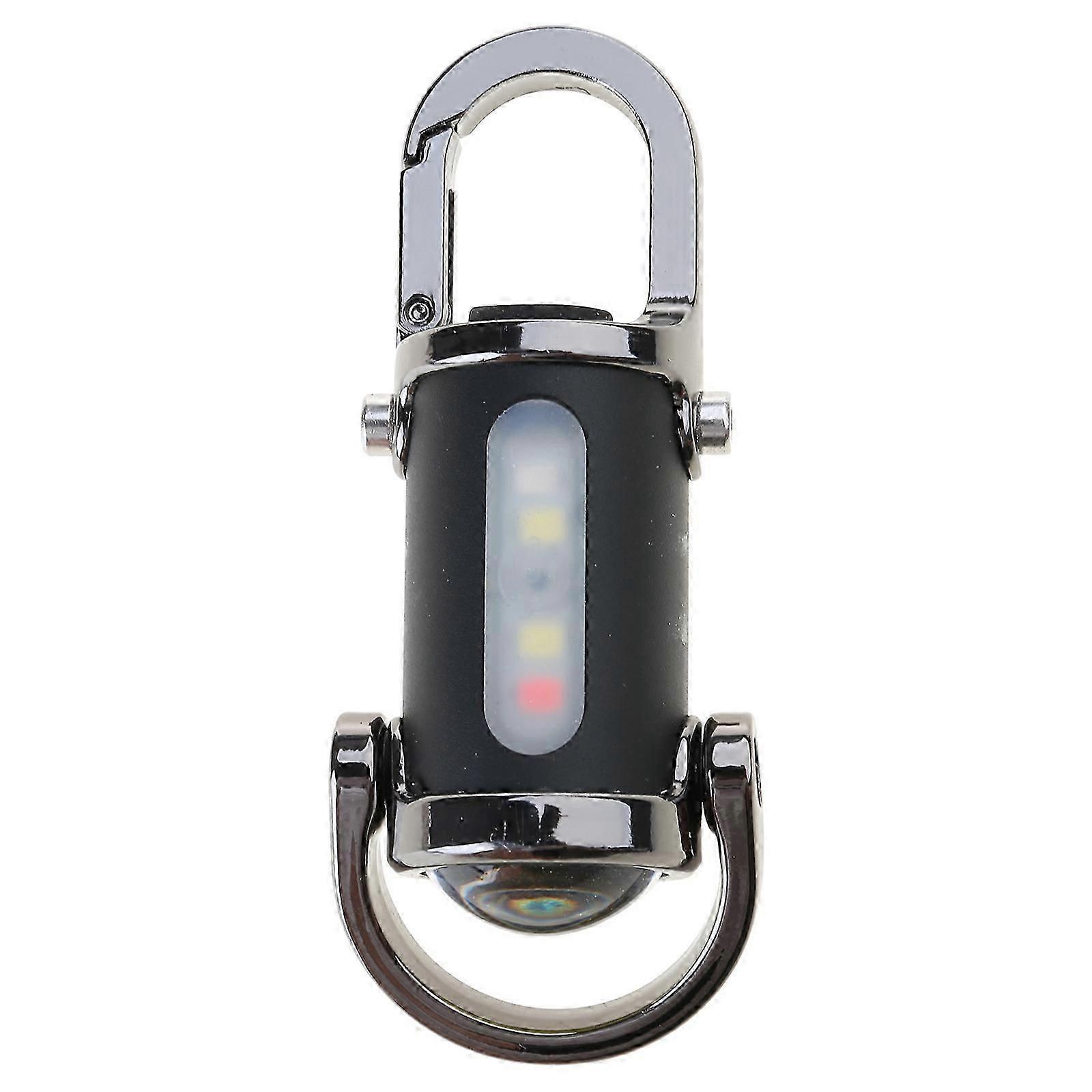 Inspection Light Keychain Flashlight Keyring Pendant for Camping and Repairs Multifunctional Key Chain Accessories silver white