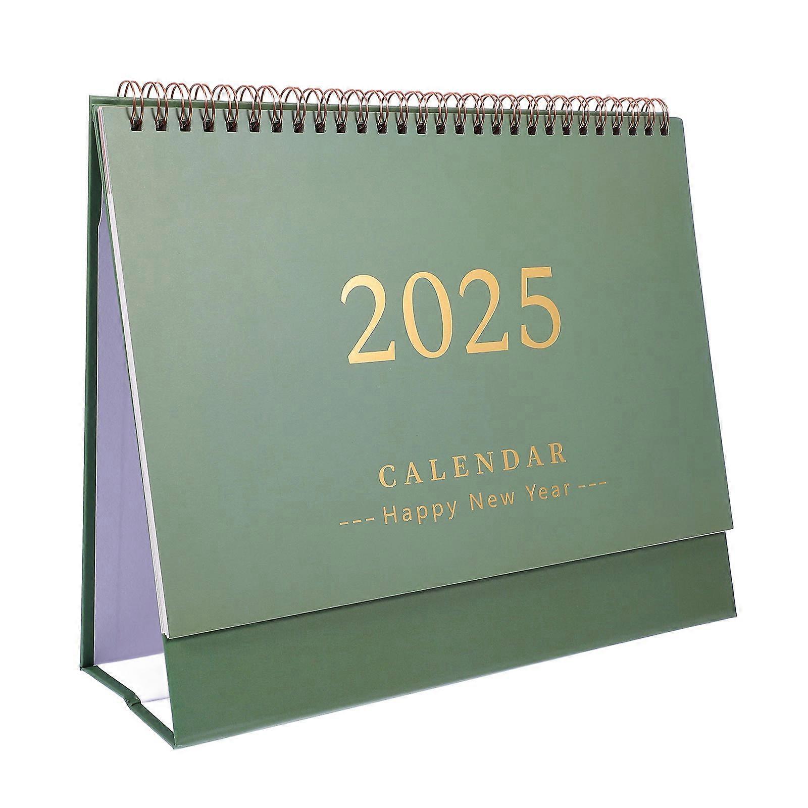 Compact Standing Desk Calendar – July to December Monthly Planner with Note Space for Home Office and School Use