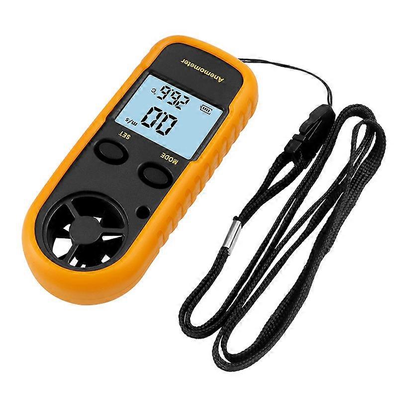 Portable Anemometer High Precision Digital Anemometer (+/-5%) with LCD Backlight, Handheld Anemometer for Outdoor, HAVC