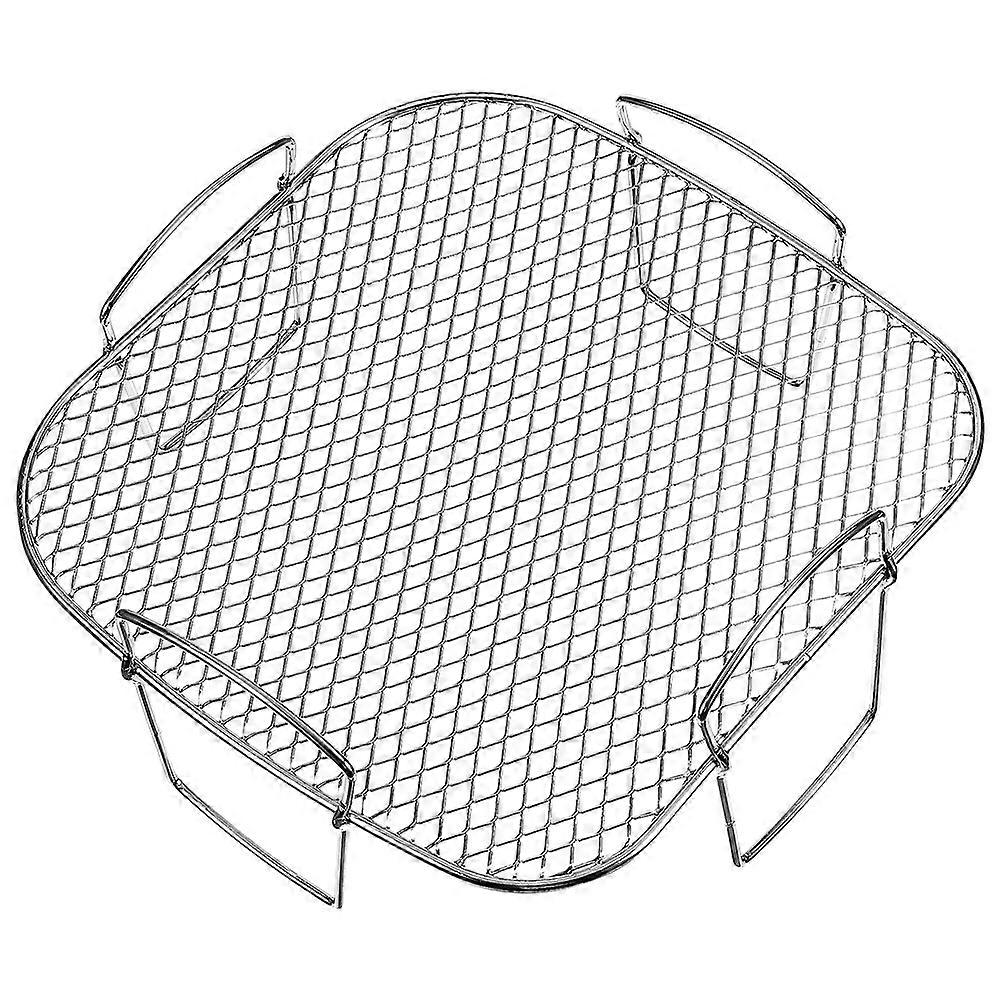 Stackable Air Fryer Rack Multi Functional Grill Steamer High Temp Resistant Space Saving Kitchen Accessory