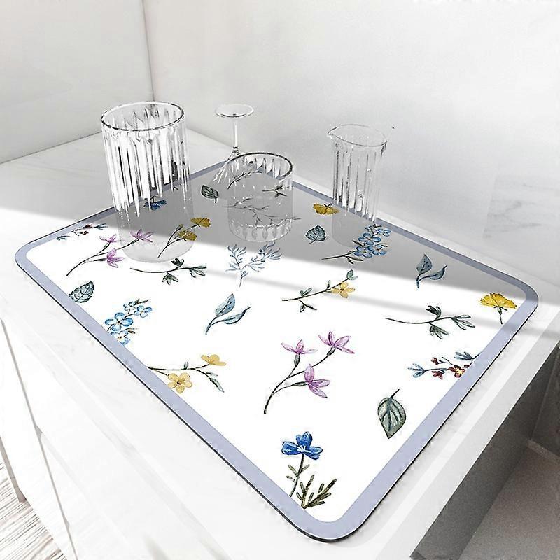 Dish Drying Mat for Kitchen Counter Super Absorbent Coffee Maker