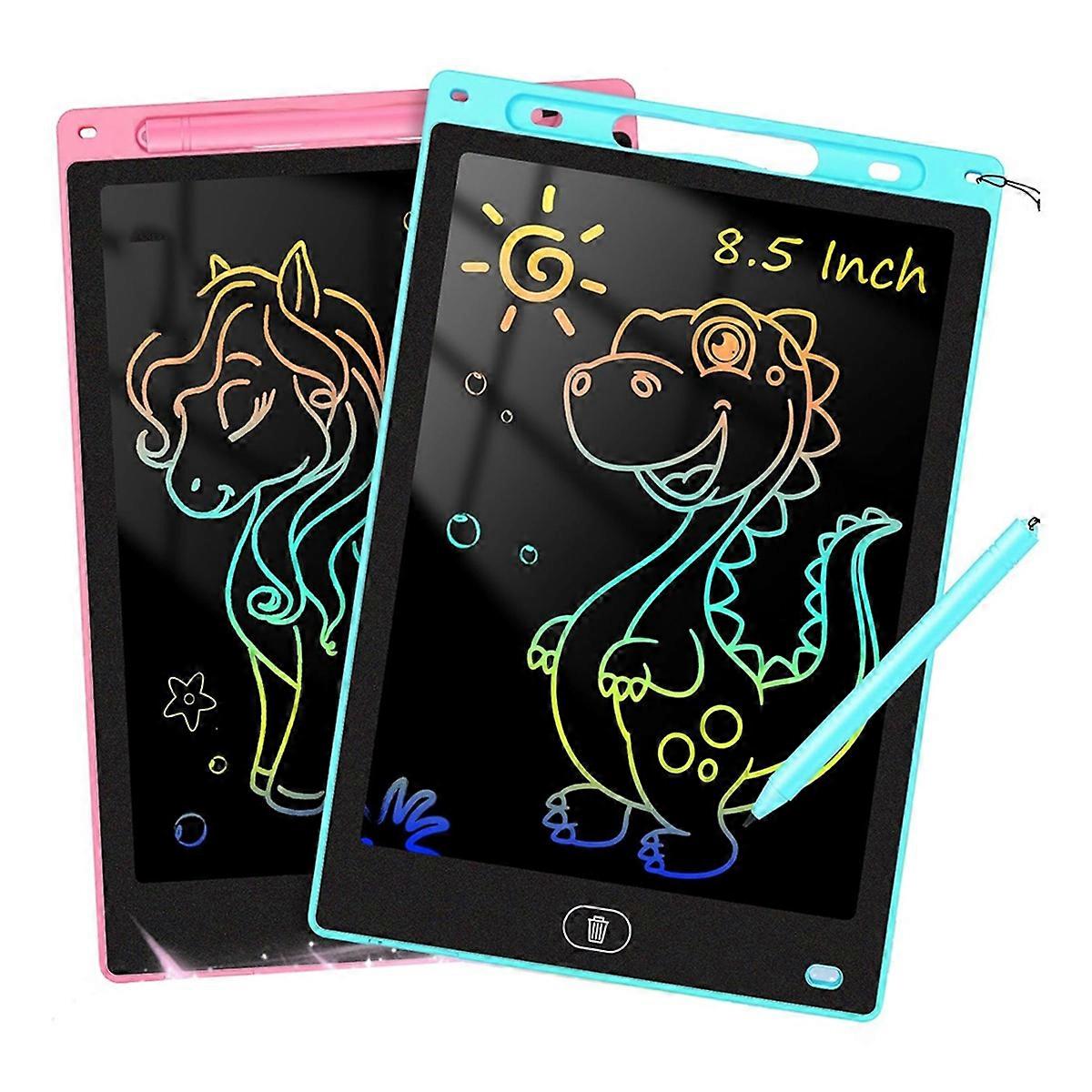 2er-Pack LCD-Schreibtablett für Kinder - Zeichentablett für Vorschulkinder 8,5 Zoll