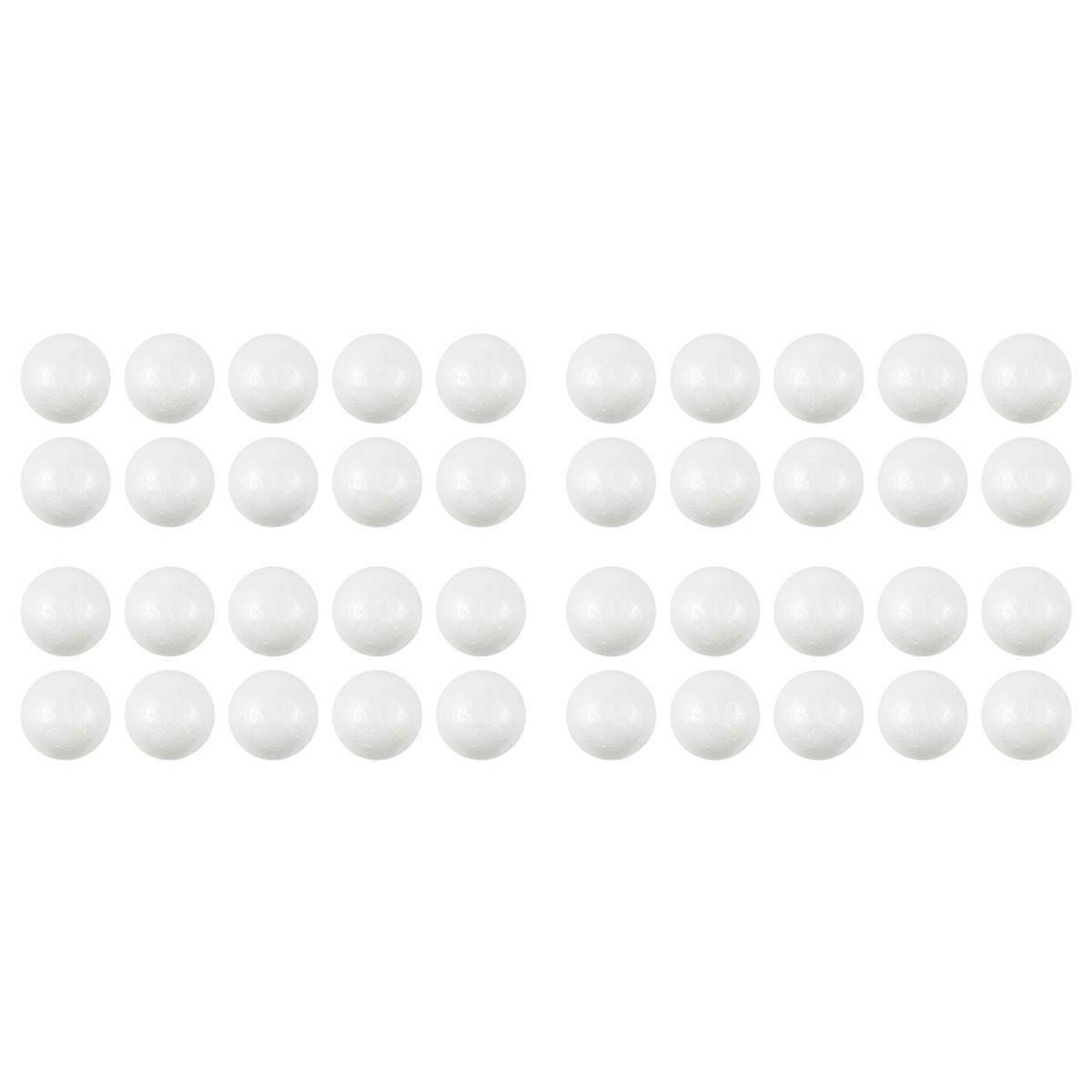 40 X Modelling Craft Polystyrene Foam Ball Sphere 6cm---White