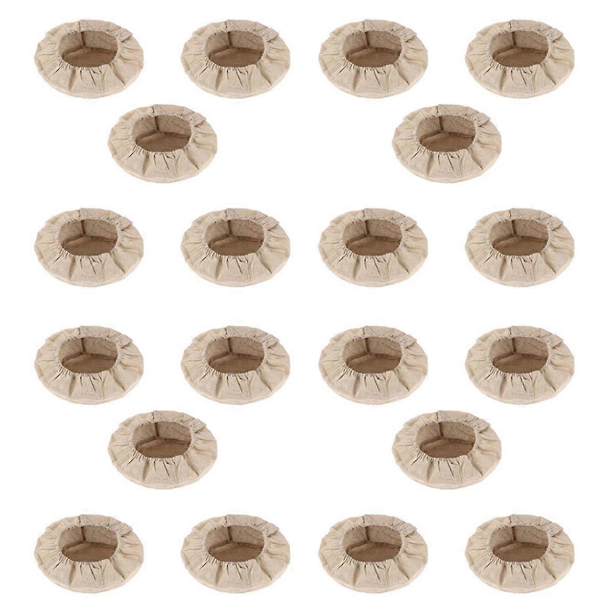 20X Round Bread Proofing Basket Cloth Liner Sourdough Banneton Proofing Cloth Natural Rattan Baking