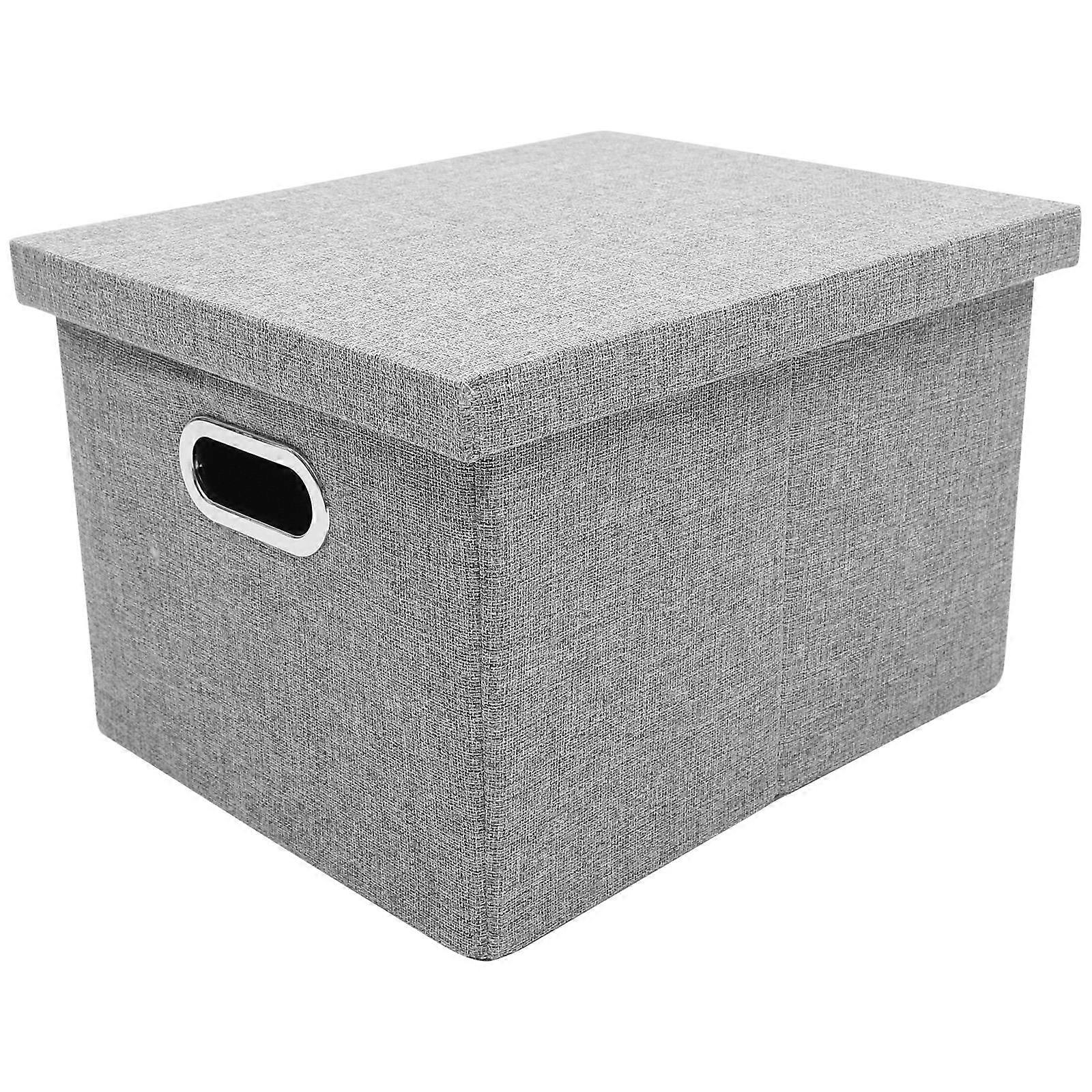 Documents Organizer Document Container For Home Grey 14x35x27cm Dustproof 1Pack