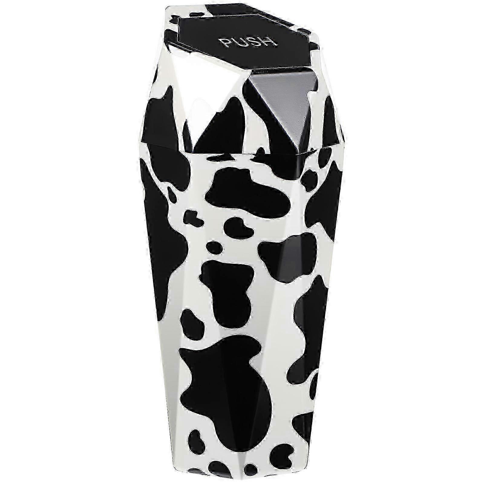 Automotive Trash Can Mini Garbage Bin Small Car Waste Container with Lid