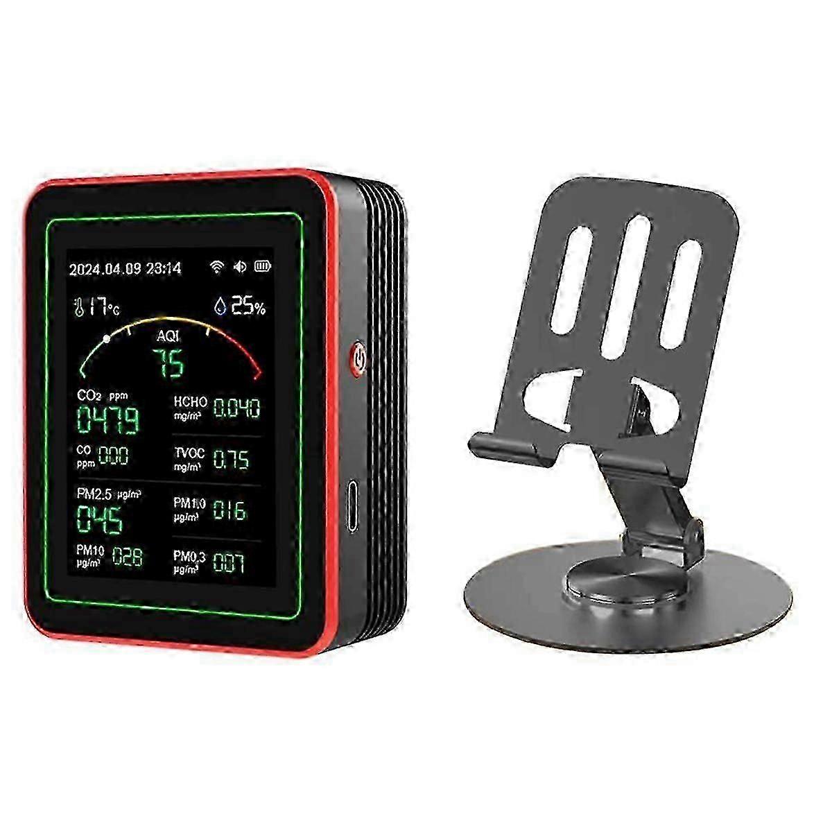 15 in 1 Air Quality Detector for Smart Home Portable PM0.3 PM1.0 PM2.5 PM10 CO CO2 TVOC HCHO T