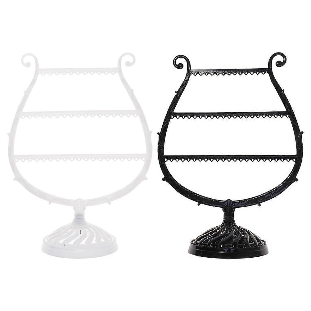 Harp Shaped Earrings Shelf Decorative Jewelry Display Rack for Earrings, Necklaces, and Bracelets – Stylish Home Organizer for Cluttered Spaces