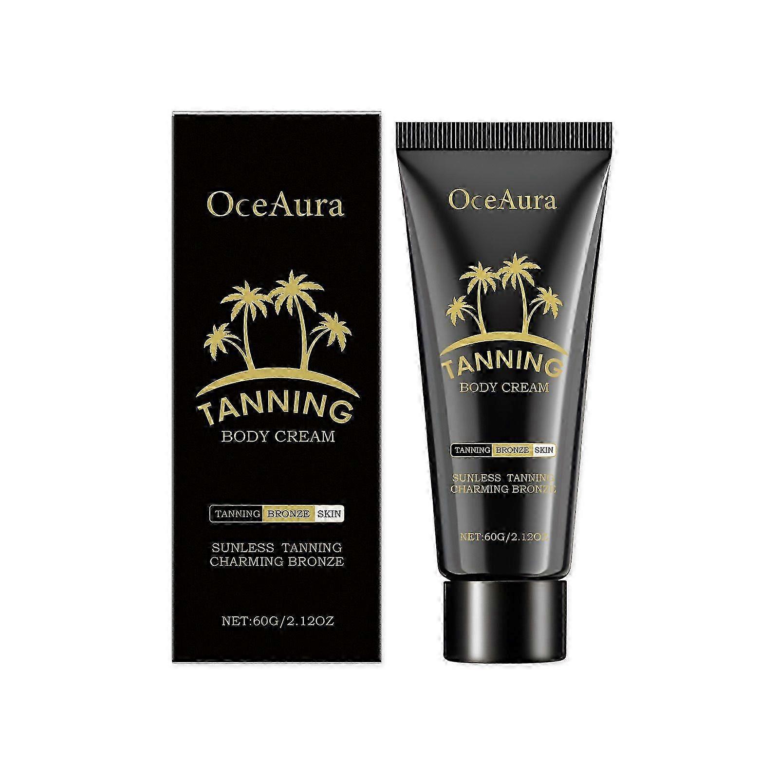 Tanning Cream, Natural Tanning Accelerator Sunbed Cream for Sunbed & Outdoor Sun, Fast Results for Face & Body
