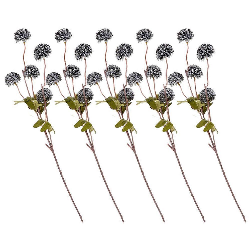 Simulation Dandelion Flowers Plastic Material for Event Planners 5Set