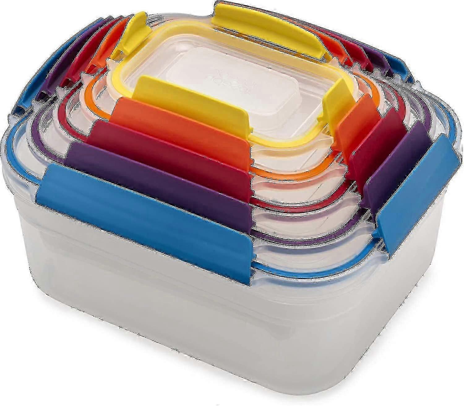 Nest Food Storage Container Set With Tight Leak Proof Lids 10-piece Kitchen Pantry Organization Set -