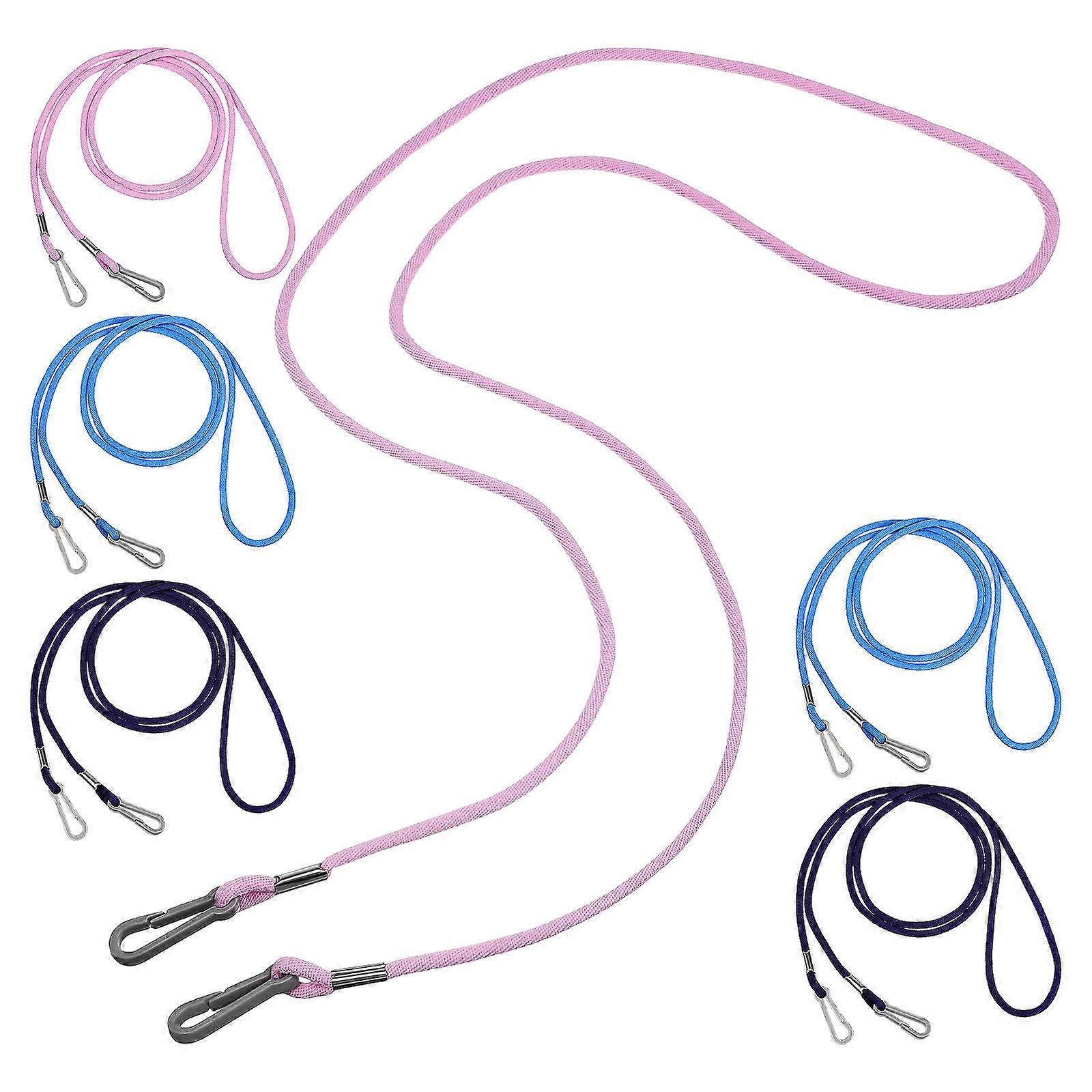 6 Pcs Lost Glove Straps Lanyard String Comfortable Mitten Clips Easy Installation for Boys Navy Pink