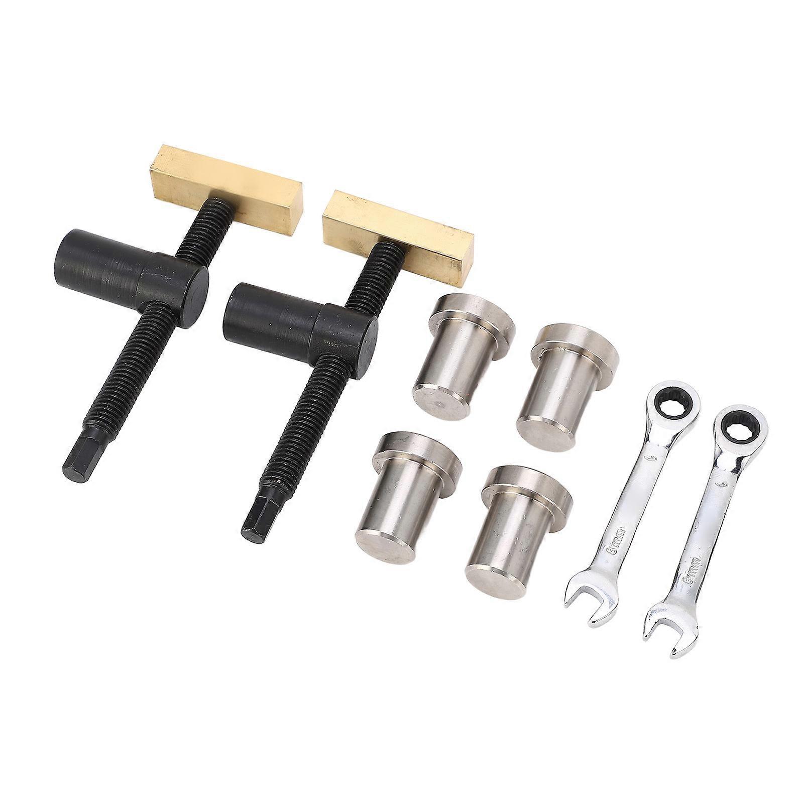 Woodworking Desktop Clip Set Adjustable Stainless Steel Brass Workbench Fast Fixed Clamp Fixture Tool Black 20mm