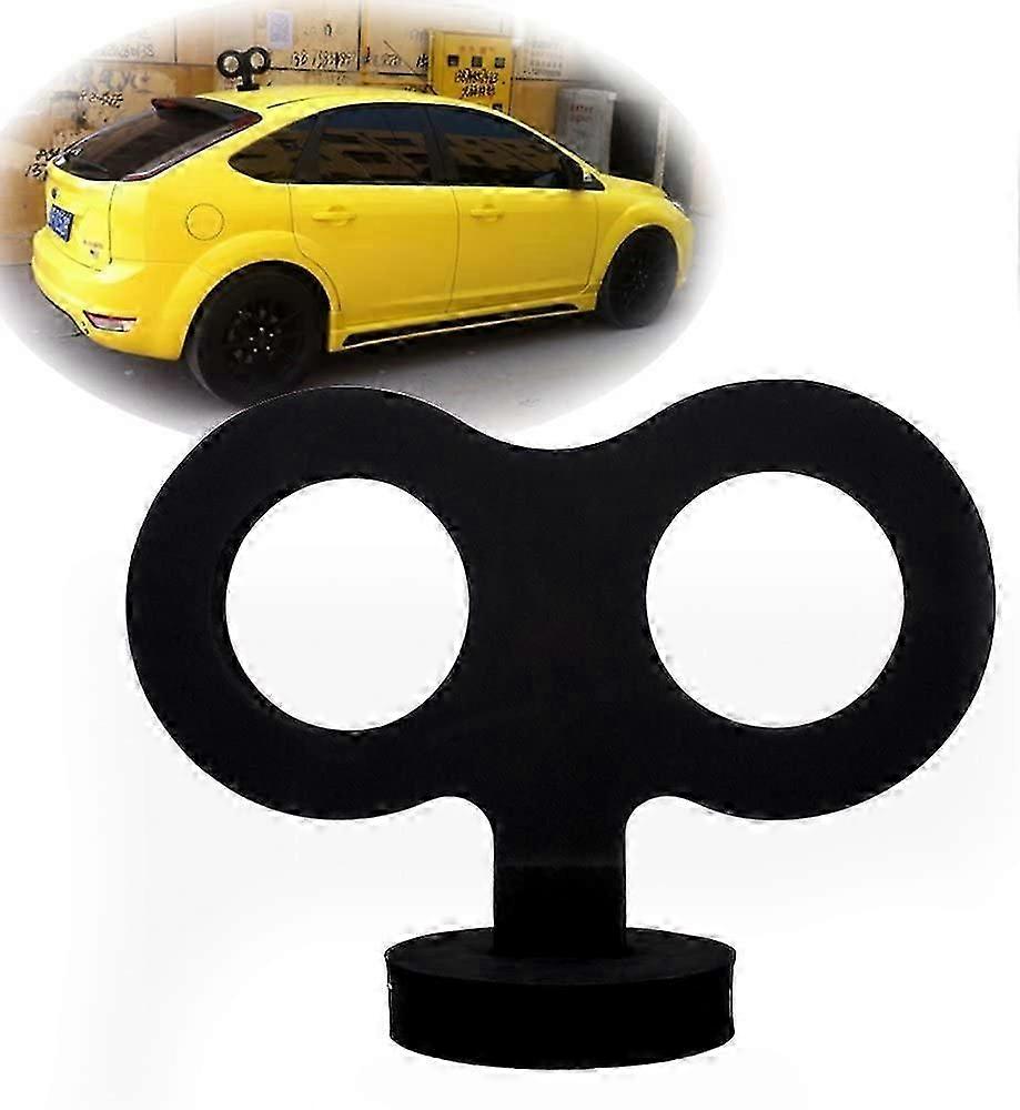 3D Car Wind Up Key, Cute Clockwork Wind Up Key for Back of Car Roof Decoration (Black)