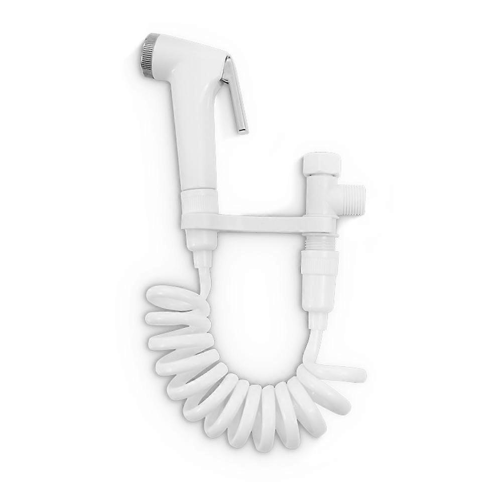 Portable Handheld White ABS Bidet Sprayer for Cleaning Use with Adjustable 1 Piece