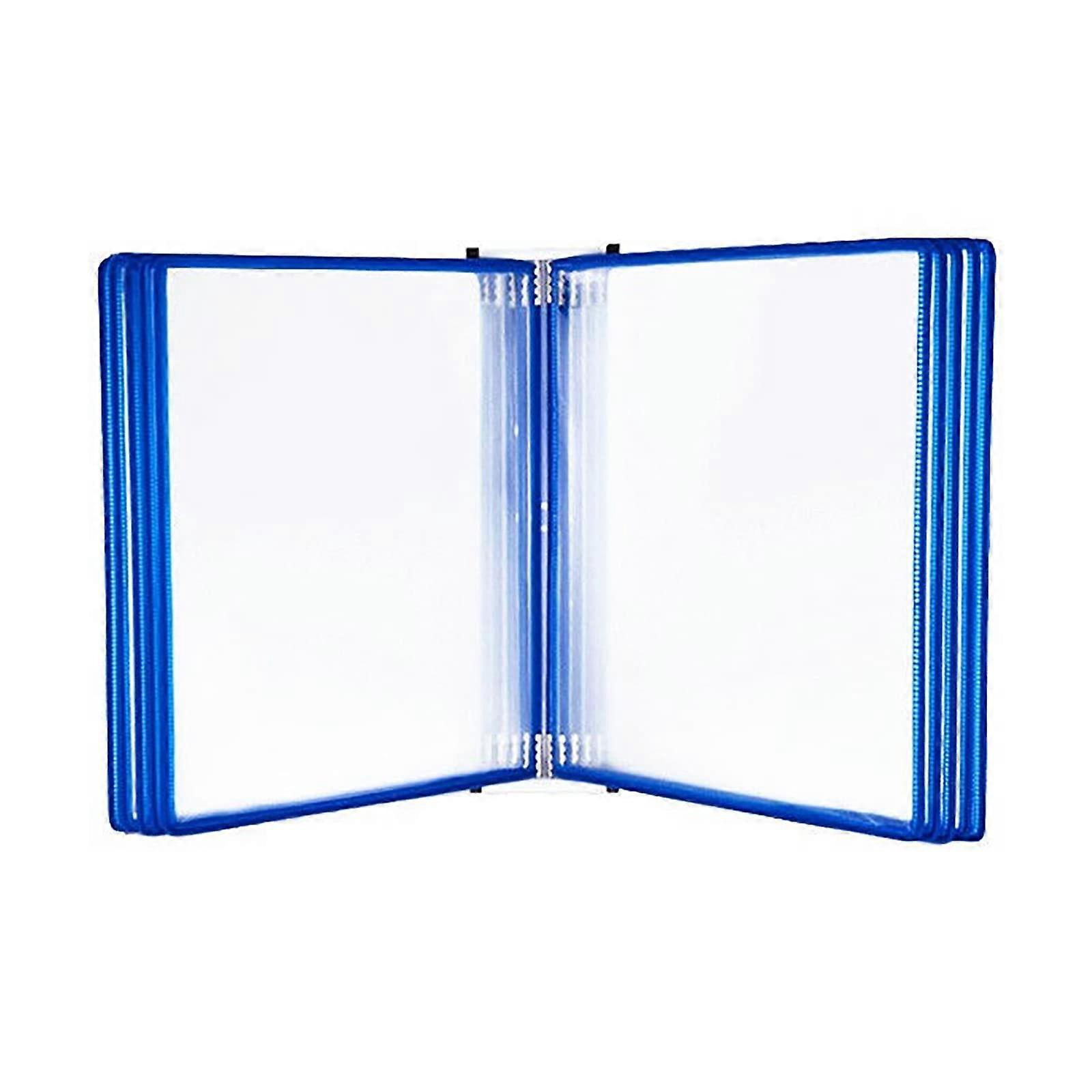 Wallmounted flip file holder, Magnetic document holder in A4Letter paper size, Wallmounted file holder (Blue)