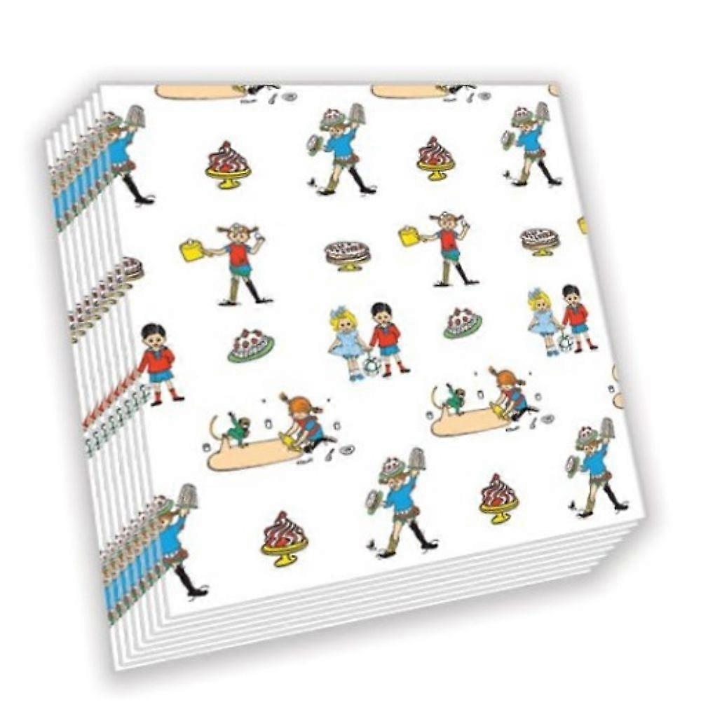 Pippi Langstrømpe Servietter 16-pak