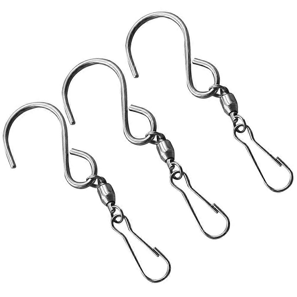 عظيم! فيما يلي وصف للمنتج منظم جيدا ل ** 8 قطع من الفولاذ المقاوم للصدأ S Hooks الدوارة السنانير لدقات الرياح والحلي و