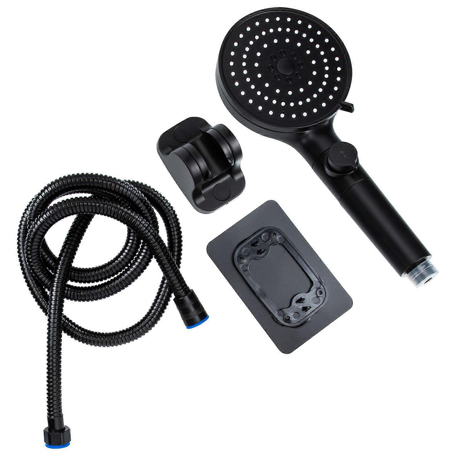 Pressurized Shower Nozzle Set with Multiple Spray Modes, Durable Handheld Design for Home and Dorm Use